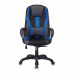 Кресло компьютерное Бюрократ Viking-9/BL+BLUE экокожа/ткань, черно-синее