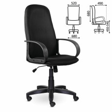 Кресло руководителя Brabix Praktik EX-279 ткань черное 532021 (1)