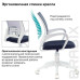 Кресло BRABIX Fly MG-396W, пластик белый, сетка, темно-серое, MG-396W/532400 (1)