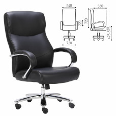 Кресло руководителя Brabix Premium Total HD-006 до 180 кг экокожа черное 531933 (1)