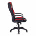 Кресло компьютерное Бюрократ Viking-9/BL+RED экокожа/ткань, черно-красное