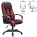 Кресло компьютерное Brabix Premium Rapid GM-102 до 180 кг экокожа/ткань черно-красное 532107 (1)