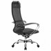 Кресло офисное Metta К-5.1 ткань/сетка/кожа черное (1)