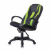 Кресло компьютерное Бюрократ Viking-9/BL+SD экокожа/ткань, черно-зеленое