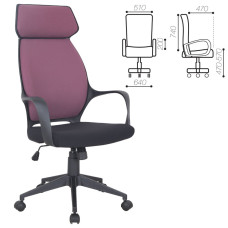 Кресло компьютерное Brabix Premium Galaxy EX-519 ткань терракотовое 531570 (1)