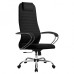 Кресло офисное Metta SU-B-10 ткань/сетка черное хром (1)