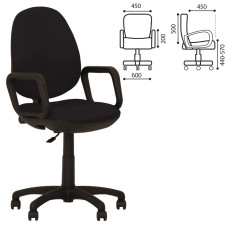Кресло оператора Nowy Styl Comfort GTP ткань, черное ZT-25