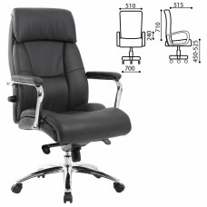 Кресло руководителя Brabix Premium Phaeton EX-502 кожа черное 530882 (1)