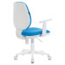 Кресло детское BRABIX Fancy MG-201W, пластик белый, голубое, MG-201W/532411 (1)