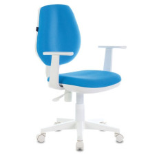 Кресло детское BRABIX Fancy MG-201W, пластик белый, голубое, MG-201W/532411 (1)