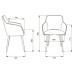 Кресло CH-380F, на ножках, ткань, темно-серое, 1611134/532656 (1)