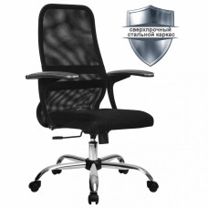 Кресло офисное Metta SU-C-8-Т ткань-сетка черное (1)