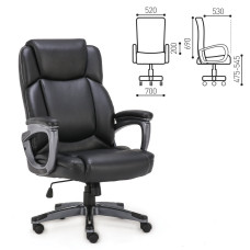 Кресло руководителя Brabix Premium Favorite EX-577 кожа черное 531934 (1)