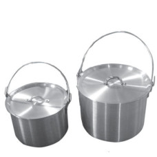Набор алюминиевых походных котелков с крышкой Tramp 4,8л+9л TRC-085