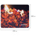 Коврик для мыши Sonnen FIRE, резина + ткань, 220х180х3 мм, 513292