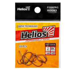 Крючок Helios Pint hook №2 цвет BC (10 шт) HS-PH-2