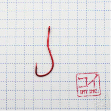 Крючок Koi Ryusen-Ring-2BH № 4, RED (10 шт.) KH7471-4RED