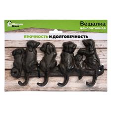 Вешалка настенная Blumen Haus Щенята 4 крючка 66028
