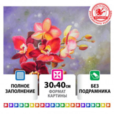Алмазная мозаика 30х40 см Остров Сокровищ Орхидея без подрамника 662563 (1)