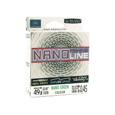 Леска Balsax Nano Fishing Green Box 100м 0,45 (22,5кг)