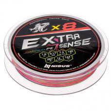 Шнур Nisus N-ES-X8-1/16LB Extrasense X8 PE Multicolor 150m  1/16LB 0.17mm 316876