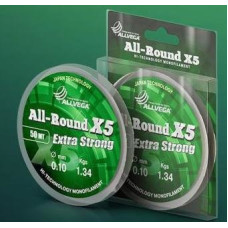 Рыболовная леска ALLVEGA ALL-ROUND X5 50м 0,08
