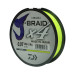 Леска плетеная Daiwa J-Braid X4 135м 0,07мм желтая