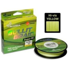Рыболовная леска ALLVEGA Bullit Braid 135м 0,12 (желтый)