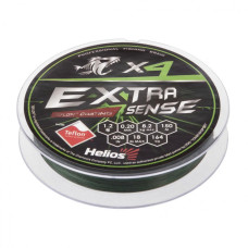 Шнур плетеный Helios Extrasense X4 PE 1.2/18LB 0,20мм 150м Green HS-ES-X4-1.2/18LB