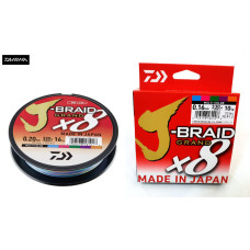 Леска плетеная Daiwa J-Braid Grand X8 135м 0.20мм мультиколор