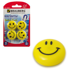 Магниты для доски Brauberg 30 мм 4 шт 231727 (12)
