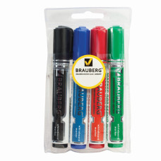 Маркеры для доски Brauberg Neo с клипом 5 мм 4 цвета 150491 (3)