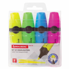 Набор текстовыделителей Brauberg Delta 1-5 мм 4 цвета 151727 (3)