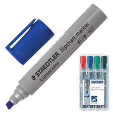 Маркеры для флипчарта Staedtler Lumocolor линия 2-5 мм 4 цвета 356 B WP4