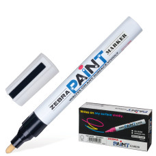 Маркер перманентный Zebra Paint 2 мм черный MOP-200M-BK