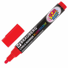 Маркер меловой Brauberg Pop-Art 5 мм красный 151529 (8)
