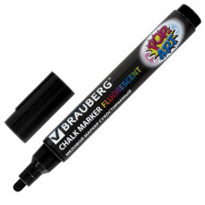 Маркер меловой Brauberg Pop-Art 5 мм черный 151534 (8)