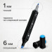 Маркеры для скетчинга двусторонние Brauberg Art Debut  Black линия 1-6 мм 48 цветов 152130 (1)