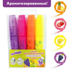 Набор текстовыделителей Фрукты 1-5 мм 4 цвета 151908 (4)