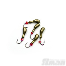 Мормышка литая Яман Мотылек, 0,5 г, Kumho №57, цвет золотой (5 шт.) Я-МР1678
