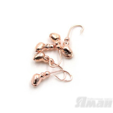 Мормышка Яман муравей с отв., цвет Copper Plated, d 5 (5 шт.) Я-МР67