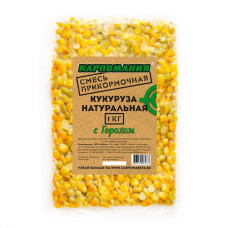 Кукуруза натуральная для рыбалки Карпомания 1кг Горох