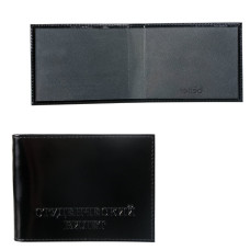 Обложка на студенческий билет Befler Classic из натуральной кожи черная F.12.-1