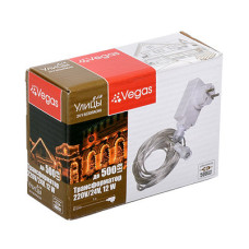 Блок питания (преобразователь) 220V/24V Vegas 12W (на 500 LED) 55045