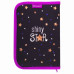 Пенал BRAUBERG, 1 отделение, 2 откидные планки, полиэстер, 21х14 см, Shiny star, 270312 (1)