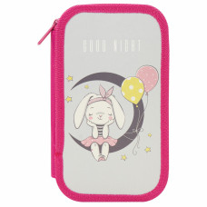 Пенал школьный Пифагор Moon Bunny 2 отделения 229157
