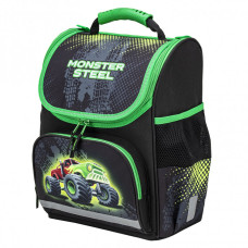 Ранец Пифагор Basic Monster steel 35х28х18 см 270686 (1)