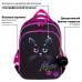 Ранец Brauberg Quadro, 3 отделения, с брелоком, Black cat, 37х28х18 см, 271358