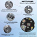 Ранец Brauberg Premium, 2 отделения,  Space mission, LED лампочки 38х29х16 см, 270599