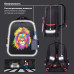 Ранец Brauberg FIT, 2 отделения, Colorful lion, 38х27х14 см, 270618